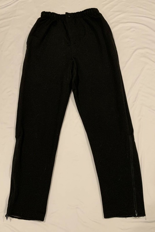Vintage L.L. Bean Men's Black Polyester Activewear Pants Sz Medium x 28 Inseam