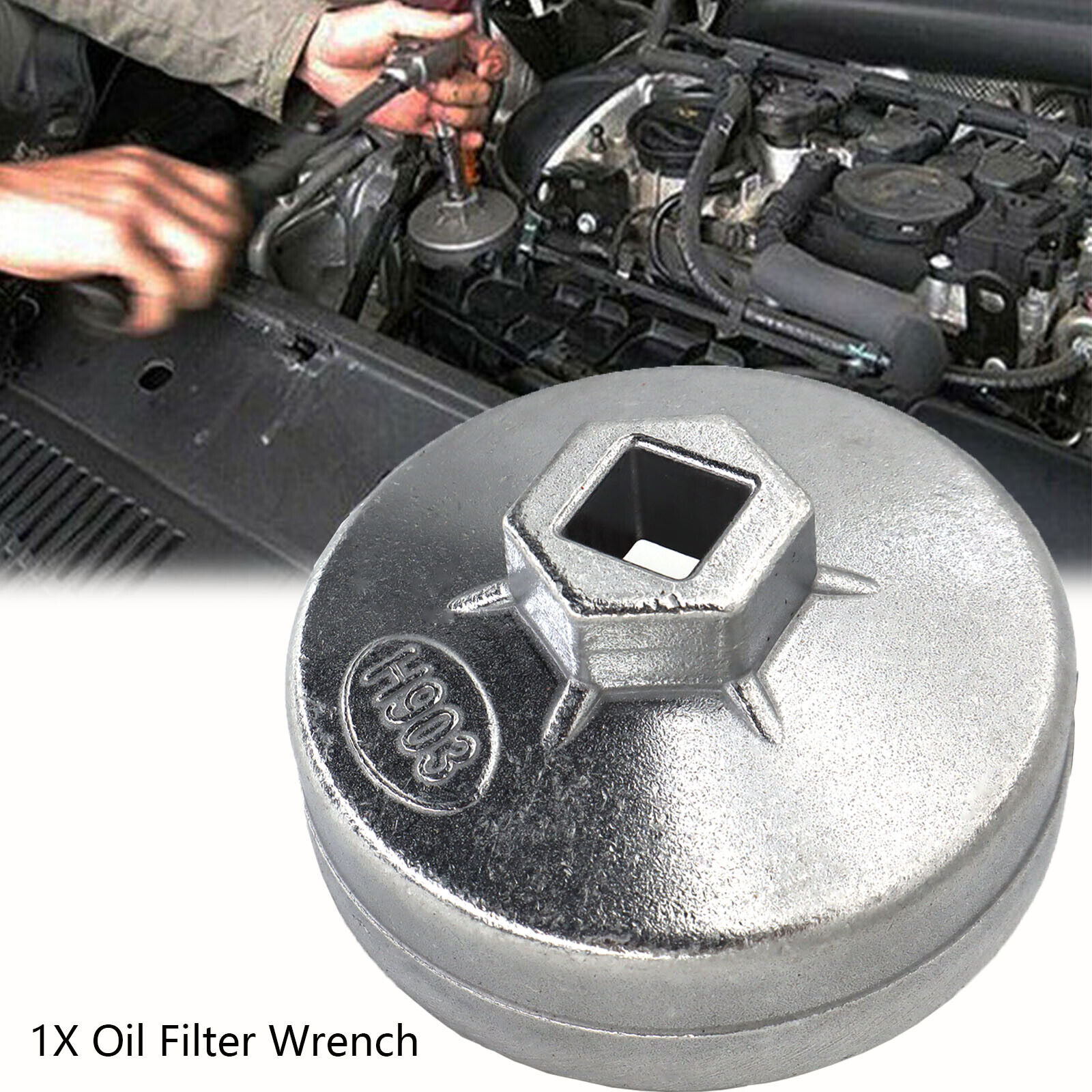 Ölfilterschlüssel 74mm x14kant Für Mercedes VW Renault Ölfilter Ölfilterkappe-DE