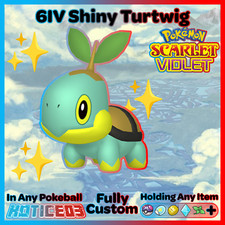 6IV TURTWIG ⚡ Pokemon SCARLET and VIOLET Teal Mask - lv1 Max IVs Sinnoh Starter