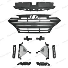 For Elantra 2019-2020 Chrome Grille/Fog light Kit/Bumper Brackets/Radiator Cover