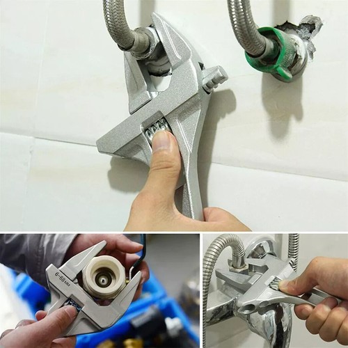16-68mm Adjustable Large Spanner Wrench Opening Bathroom Nut Key DIY Hand Tool - Picture 16 of 16