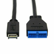 Jimier USB 3.1 Front Panel Header to USB 3.0 20Pin Header Extension Cable 20cm