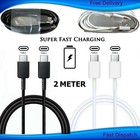 2 Meter Long Cable USB C To USB C Fast Lead For Apple iPhone 15 Pro Max 15 Plus