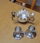 Vintage International Silverplate Prelude Candle Holder Set  — photo 4