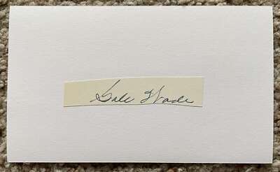 Gale Wade signed cut - Cubs - debut 1955