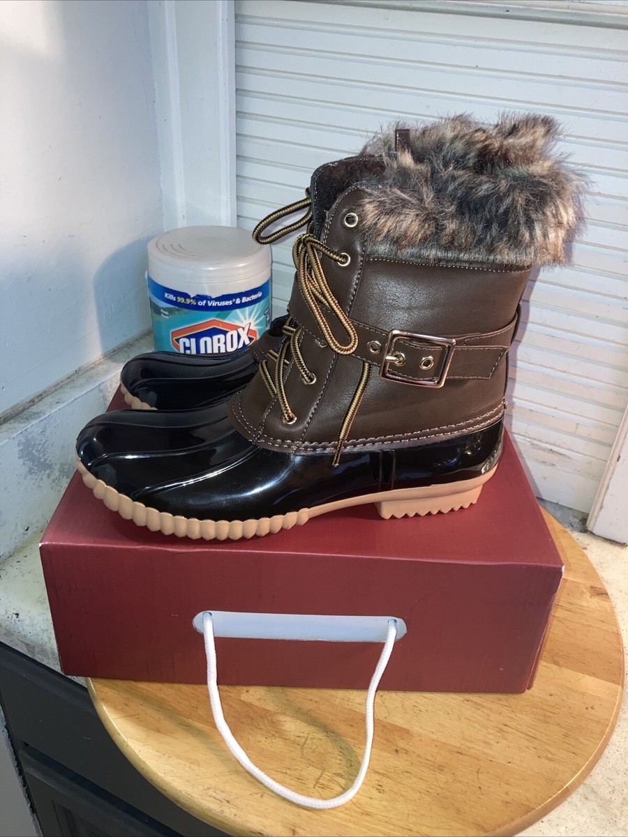 ladies waterproof duck boots