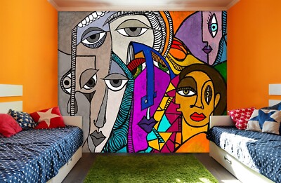 3D Abstrakte Comics C1272 Tapete Wandbild Fototapete Jacqueline Reynoso Amy