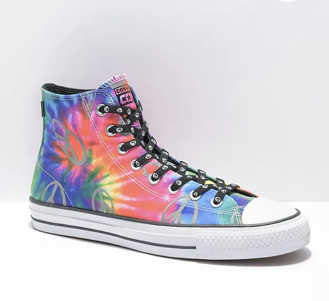 Scarpe alte Converse donna 9 5 Chuck Taylor All Star Pro cravatta riflettente tintura