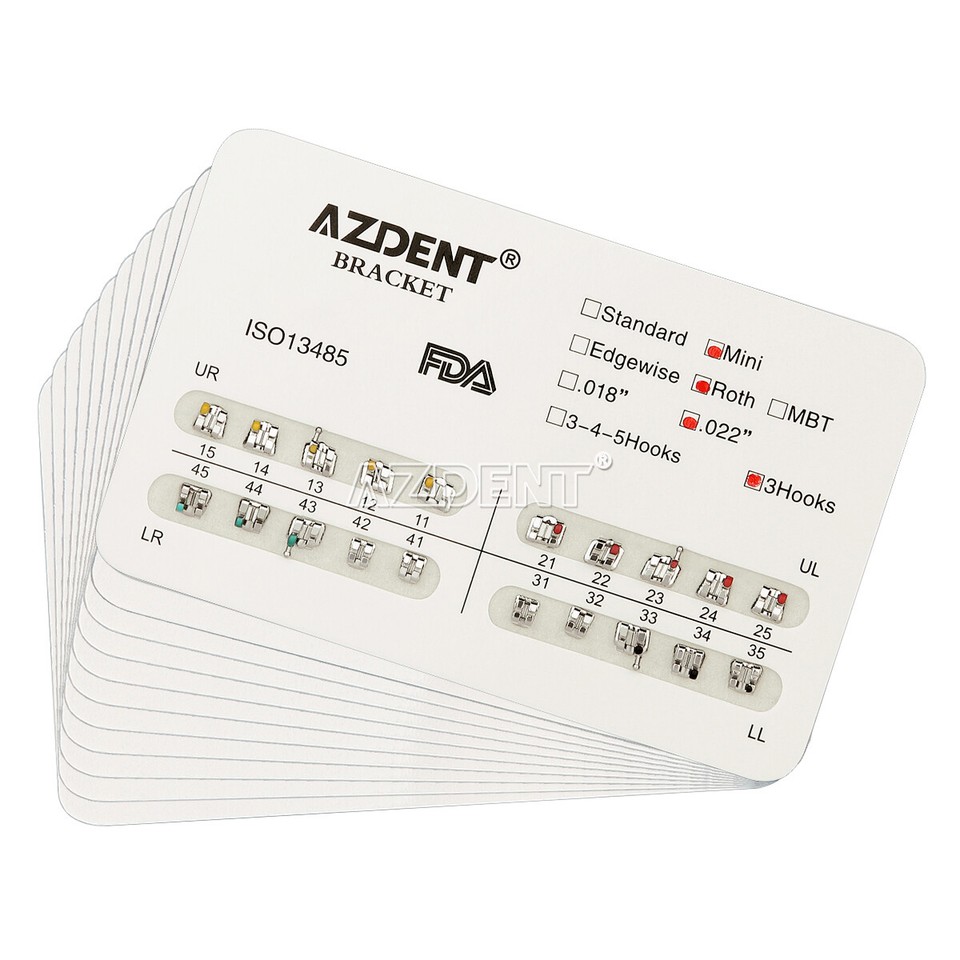 Brackets Mini Roth Bracket Ortodontici Mini Roth MBT 0.022" Con - Foto 8