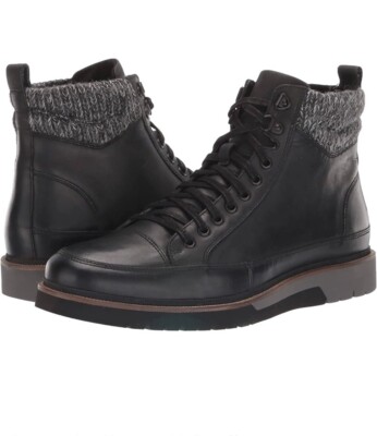 STACY ADAMS NEW Mens Leather Moc Toe Lace Up Ankle Boot