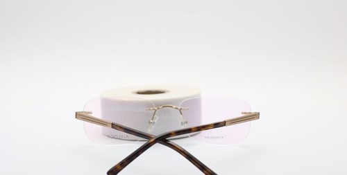 Airlock Prestige 203 713 Rectangle Gold Havana Unisex Eyeglasses 53mm - Picture 7 of 7