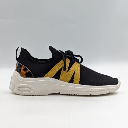 Bebe Women Leylan Logo y2K Retro Lace-up Black Fabric Sneakers size 10 - Picture 11 of 11