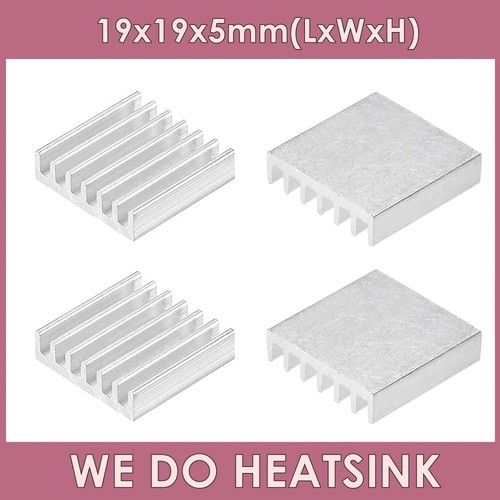19x19x5mm With or Without Tape Silver Heatsink Radiator Cooler for CPU IC RAM