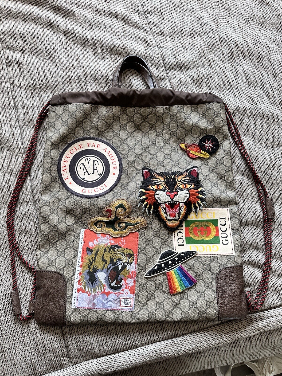gucci drawstring backpack - image 1