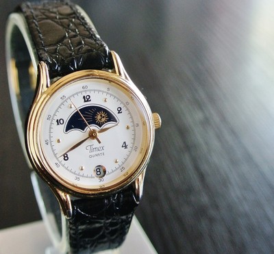 timex women's moonphase watch