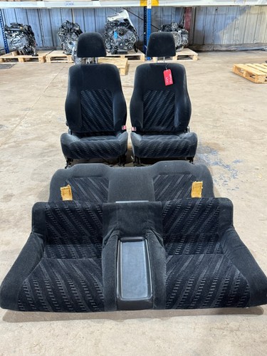 1997-2001 Honda Prelude BB6 Genuine Cloth Seats Front & Rear set BB7 BB8 - Picture 2 of 12