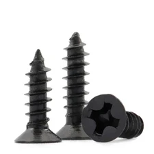 500 Pcs Countersunk Head Self Tapping Screw Black Phillips Mood Screws M1.7 - M3