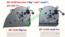 New CPU Cooling Fan For HP 14-CE 14-CE  14-CE2020TX Laptop Big or small fan