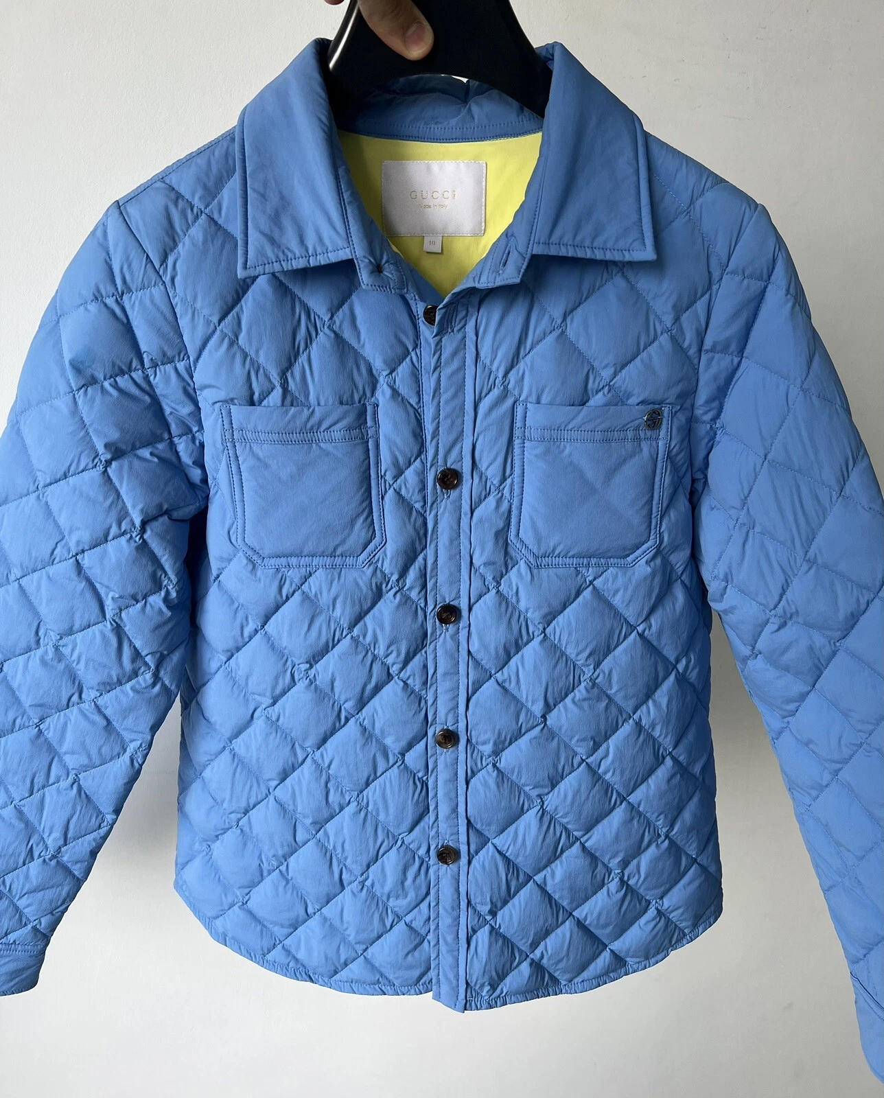 Cappotto sopracamicia giacca piumino Gucci autentico bambino ragazza taglia 10 anni