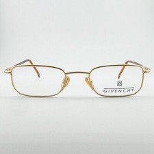 Lunettes 90s Frame NEW VINTAGE Givenchy 886 04 000 Unisex Gold Specs Rx Eyeglass