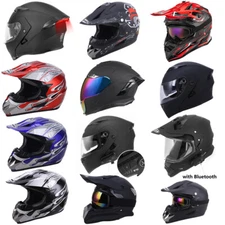 DOT Motorcycle Helmet Motocross ATV Dirt Bike UTV Off-Road Full Face Adult S-XXL
