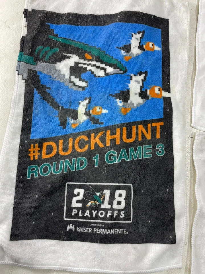 San Jose Sharks 2018 Playoffs 4 Rally Towels Vegas Golden Knights Anaheim Ducks - Image 4 of 4