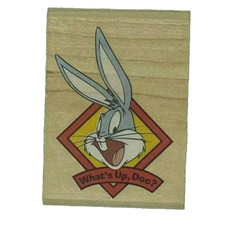 Bugs Bunny's Line Wood Mounted Rubber Stamp, Rubber Stampede A711D, What's Up