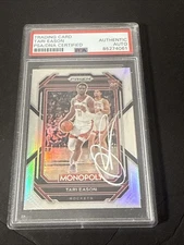 Tari Eason 2022-23 Panini Prizm Monopoly SILVER #33 PSA DNA SIGNED AUTOGRAPH AUT