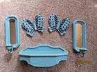 Vintage Homco/ Burwood  Sconces  Plastic Shelf & Butterflies Blue — photo 1