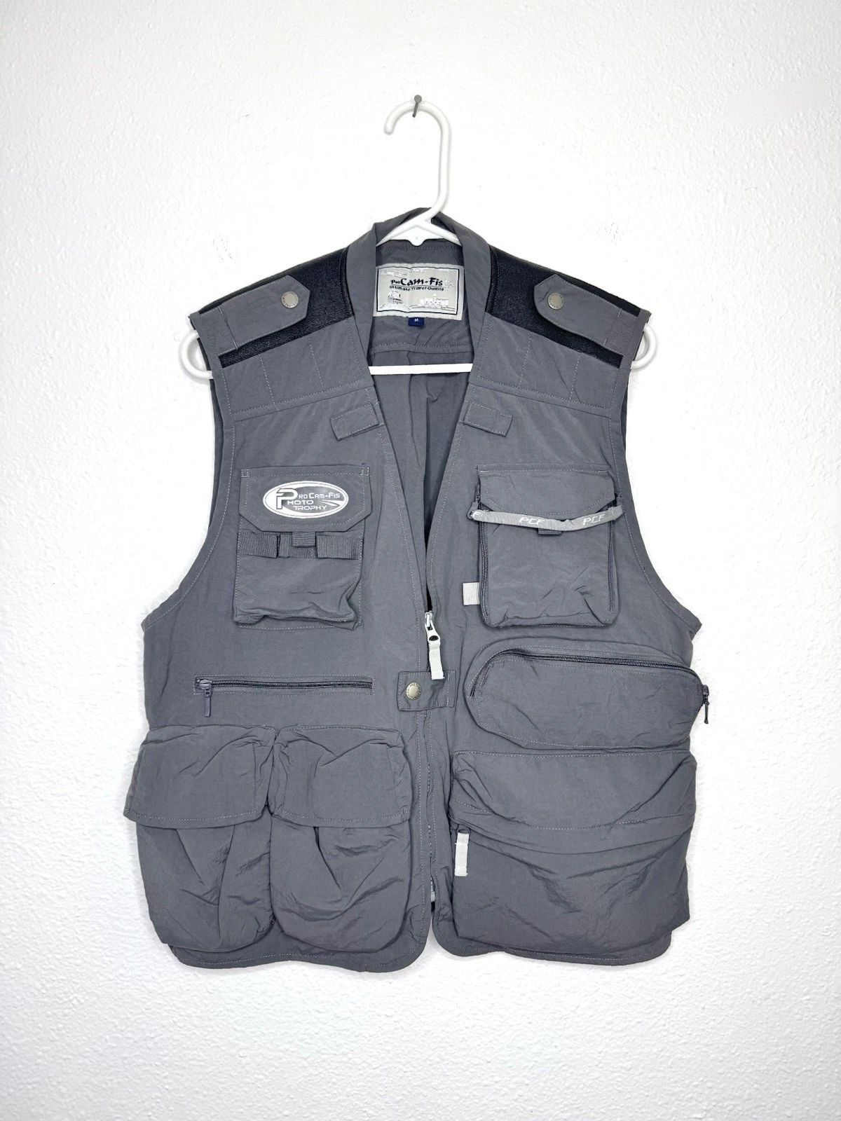 VTG Pro Cam-Fis Safari Fishing Hiking Vest Sz M Photographer Utility Film Travel