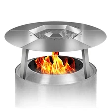 Fire Pit Heat Deflector for Solo Stove 19.5" Accessories, Portable Heat Diffu...