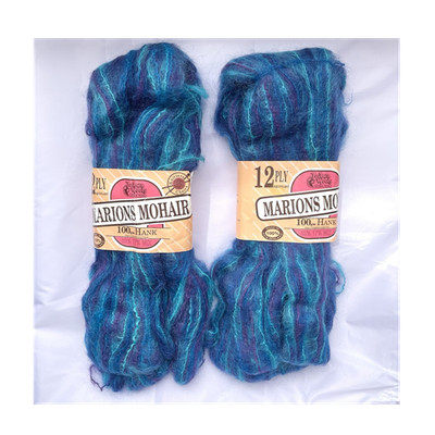 TeAwa Wools Marions Mohair, Lot of 2 Yarn 12 Ply Hank Made in New Zealand