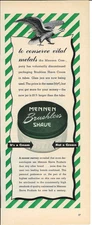 1942 MENNEN Brushless Shave Cream Razor Vintage Magazine Print Advertising
