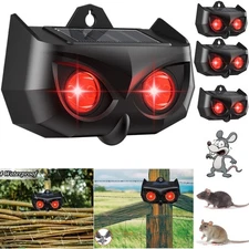 LOT Solar Ultrasonic Animal Repellent Dog Cat Skunk Deer Raccoon For Garden