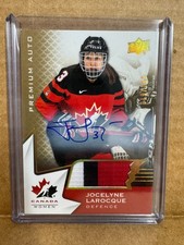 2020 Upper Deck Team Canada Jocelyne Larocque Auto Patch Autograph PWHL