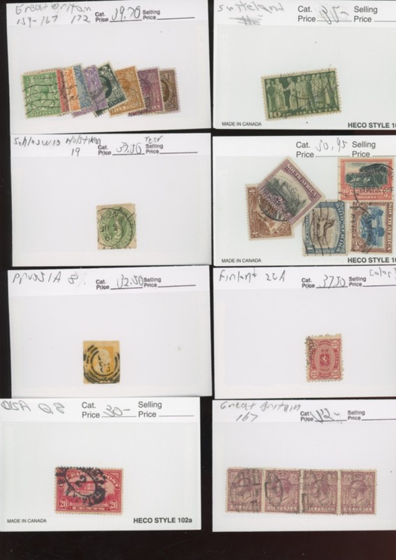 Worldwide Stamp Collection   in  dealer cards cv $838.80   (mb16