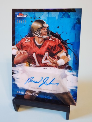#ad #ad 2024 Topps Finest Brad Johnson Auto Blue 99 #FA BJ Buccaneers $8.99