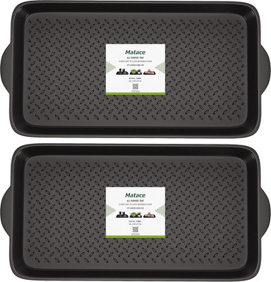 Matace 2 Pack Rubber Small Boot Tray for Entryway,Boot Mat,Shoe Tray,Shoe Mat fo