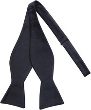 100 Silk Mens Bowtie Self Tie Bow Tie Bowtie Tuxedo Wedding Solid Color Formal