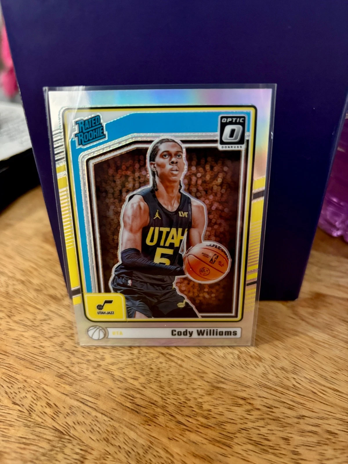 2024-25 Panini Donruss Optic #298 Cody Williams Rated Rookie Silver Prizm [RC]