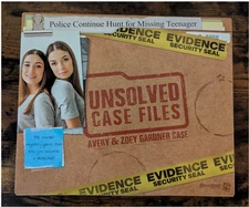 Unsolved Case Files: Avery & Zoe Gardner Case Murder Mystery Game NEW SEALED