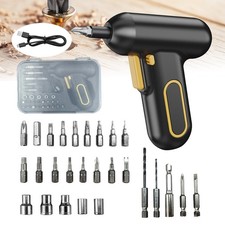 5V Cordless Rechargeable Electric Screwdriver Set  27PCS Bits And Charger