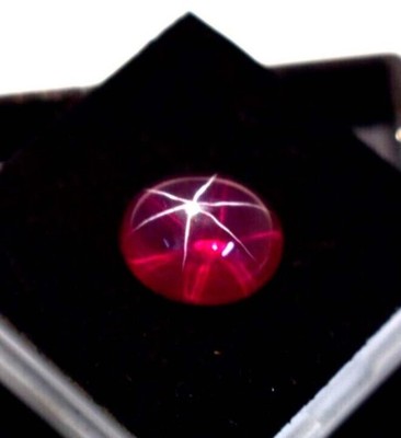 12 Ct Star Red Ruby Oval Cabochon Top Grade Lindy Star Loose Gemstone