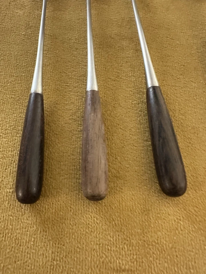 (3) ICED TEASPOONS & Sweving Fork Towle Lauffer Norway Palisander Stainless - Image 2 of 4