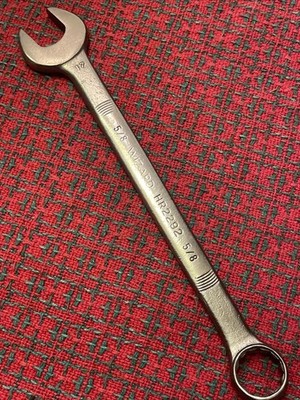 Vintage Wizard Tools 5/8 Combination Wrench Alloy USA   HR2292 Excellent!