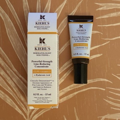 3 Kiehl's Powerful-Strength Line-Reducing Concentrate 0.5 oz 15ml Vitamin C NIB