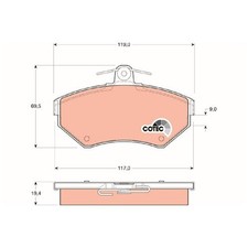 Satz Bremsbeläge Bremsklötze vorne für Audi A4 B5 8D2 8D5 | 24295546
