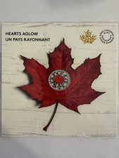 2018 1/4oz .9999 FINE SILVER $5 Canadian Coin. “HEARTS AGLOW “.         + OGP