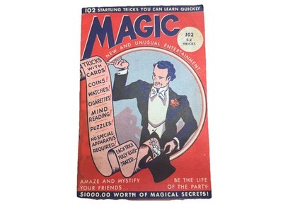 vtg 1944 Book MAGIC NEW & UNUSUAL ENTERTAINMENT 102 E-Z TRICKS Magical Secrets 