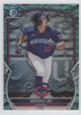 2023 Bowman Chrome Prospects Aqua Lunar Crater Refractor 76/125 Brooks Lee 0hk3